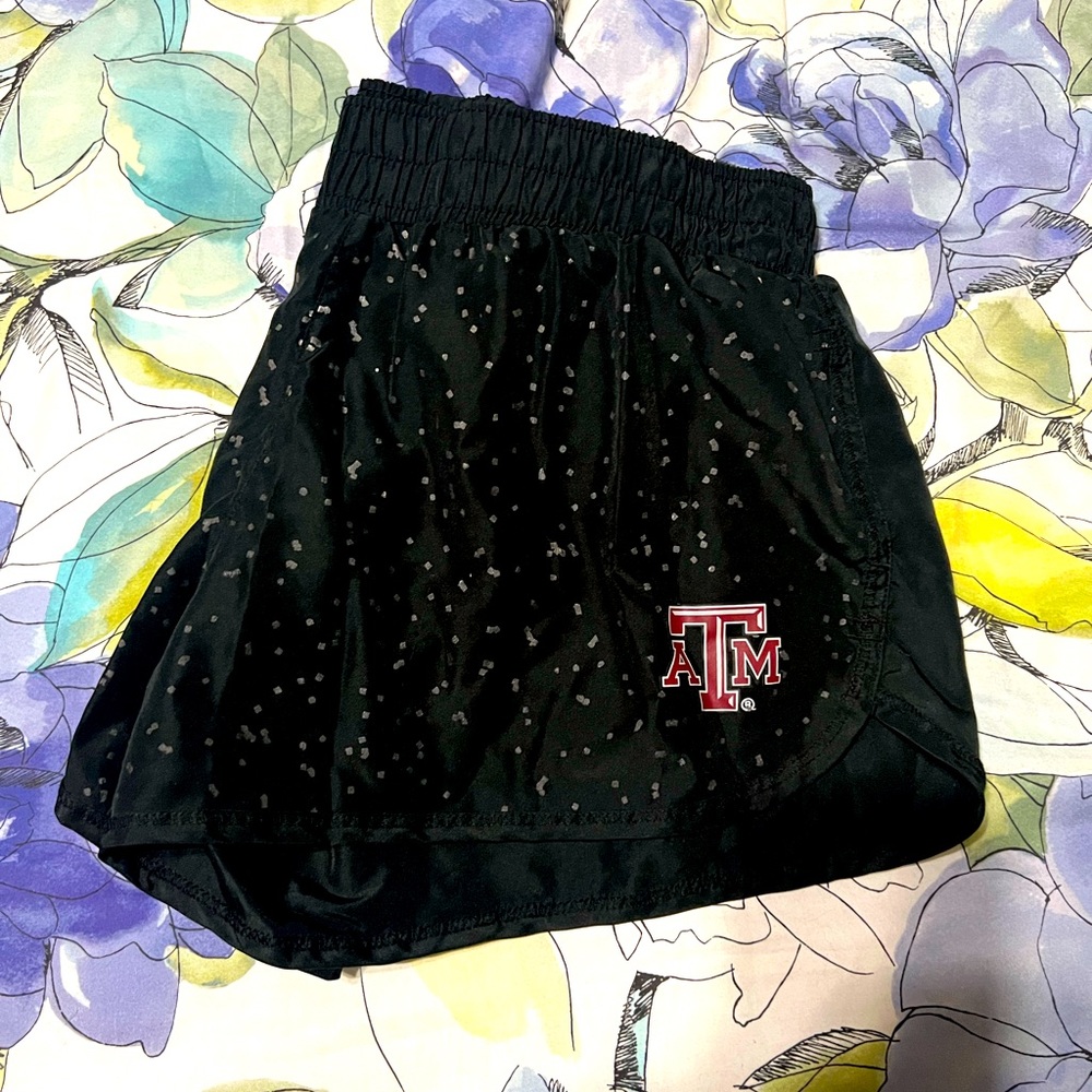Texas A&M Running Shorts with Built-in Panty, L